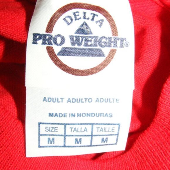 PROUD TO BE AWESOME Tee, M, True Red/Yellow Text, Short sleeve, Novelty, Cotton - Picture 5 of 6